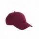 Big Accessories BX002 6-Panel Brushed Twill Structured Cap