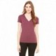 Bella + Canvas 8435 Ladies Triblend Short-Sleeve Deep V-Neck T-Shirt