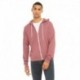 Bella + Canvas 3739 Unisex Sponge Fleece Full-Zip Hooded Sweatshirt