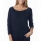 Next Level Apparel 6951 Ladies French Terry 3/4-Sleeve Raglan