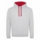 Just Hoods By AWDis JHA003 Adult 80/20 Midweight Varsity Contrast Hooded Sweatshirt