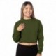 Bayside 7725 Ladies Crop Crewneck