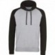 Just Hoods By AWDis JHA009 Adult 80/20 Midweight Contrast Baseball Hooded Sweatshirt