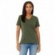 Bella + Canvas 6405 Ladies Relaxed Jersey V-Neck T-Shirt