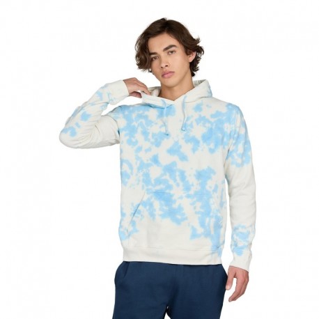 US Blanks 4412CL Unisex Made in USA Cloud Tie-Dye Hooded Sweatshirt