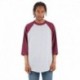 Shaka Wear SHRAG Adult 8.9 oz., 3/4-Sleeve Raglan T-Shirt