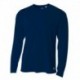 A4 N3253 Men's Birds-Eye Mesh Long Sleeve T-Shirt