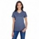 A4 NW3381 Ladies Topflight Heather V-Neck T-Shirt