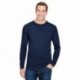 Bayside BA3055 Unisex Union-Made Long-Sleeve Pocket Crew T-Shirt