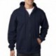 Bayside BA900 Adult 9.5oz., 80% cotton/20% polyester Full-Zip Hooded Sweatshirt