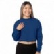 Bayside 7725 Ladies Crop Crewneck