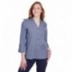 Devon & Jones DG562W Ladies Crown Collection Stretch Pinpoint Chambray 3/4 Sleeve Blouse