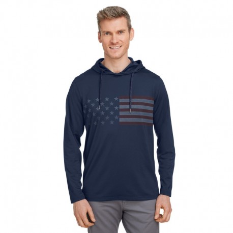 Puma Golf 537474 Men's Volition Striped Hooded Pullover