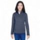 Devon & Jones DG798W Ladies Newbury Melange Fleece Quarter-Zip