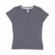 LAT 3591 Ladies V-Neck Harborside Melange Jersey T-Shirt