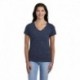 Jerzees 88WVR Ladies Snow Heather V-Neck T-Shirt