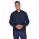 UltraClub 8926 Adult Long-Sleeve Microfiber Crossover V-Neck Wind Shirt