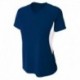 A4 NW3223 Ladies Color Block Performance V-Neck T-Shirt