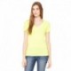 Bella + Canvas B6035 Ladies Jersey Short-Sleeve Deep V-Neck T-Shirt