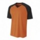 A4 NB3373 Youth Polyester V-Neck Strike Jersey with Contrast Sleeves