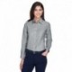 Harriton M600W Ladies Long-Sleeve Oxford with Stain-Release