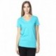 Threadfast Apparel 200RV Ladies Ultimate CVC V-Neck T-Shirt