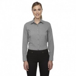 North End 78802 Ladies Melange Performance Shirt