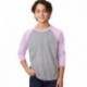 Next Level Apparel 3352 Youth CVC 3/4-Sleeve Raglan