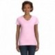 LAT 3507 Ladies V-Neck Fine Jersey T-Shirt