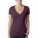 Next Level Apparel 6640 Ladies CVC Deep V-Neck T-Shirt