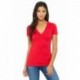 Bella + Canvas B6035 Ladies Jersey Short-Sleeve Deep V-Neck T-Shirt