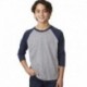 Next Level Apparel 3352 Youth CVC 3/4-Sleeve Raglan