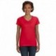 LAT 3507 Ladies V-Neck Fine Jersey T-Shirt