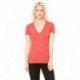 Bella + Canvas 8435 Ladies Triblend Short-Sleeve Deep V-Neck T-Shirt