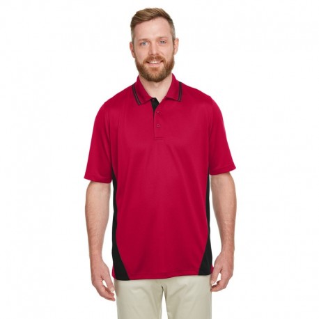 Harriton M386 Men's Flash Snag Protection Plus IL Colorblock Polo