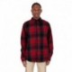 Shaka Wear SHHFS Men's Plaid Flannel Overshirt