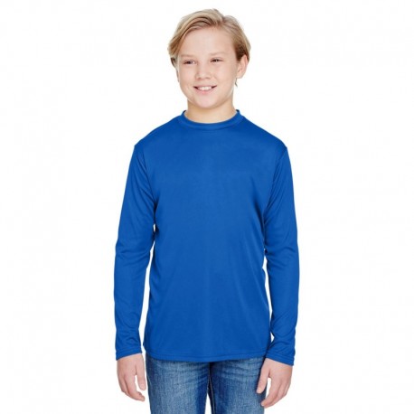 A4 NB3165 Youth Long Sleeve Cooling Performance Crew Shirt