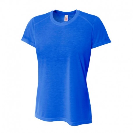 A4 NW3264 Ladies Shorts Sleeve Spun Poly T-Shirt