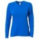 A4 NW3029 Ladies Long-Sleeve Softek V-Neck T-Shirt