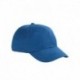 Big Accessories BX002 6-Panel Brushed Twill Structured Cap