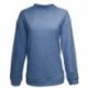 J America JA8428 Ladies Weekend French Terry Mock Neck Crew