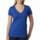 Next Level Apparel 6640 Ladies CVC Deep V-Neck T-Shirt