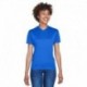 UltraClub 8400L Ladies Cool & Dry Sport V-Neck T-Shirt