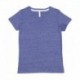 LAT 3591 Ladies V-Neck Harborside Melange Jersey T-Shirt