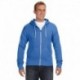 J America JA8872 Adult Triblend Full-Zip Fleece Hooded Sweatshirt