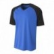 A4 NB3373 Youth Polyester V-Neck Strike Jersey with Contrast Sleeves