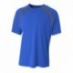 A4 NB3001 Boy's Spartan Short Sleeve Color Block Crew Neck T-Shirt