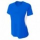 A4 NW3223 Ladies Color Block Performance V-Neck T-Shirt