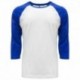 Next Level Apparel 6251 Unisex CVC 3/4 Sleeve Raglan Baseball T-Shirt