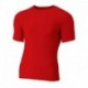 A4 N3130 Adult Polyester Spandex Short Sleeve Compression T-Shirt